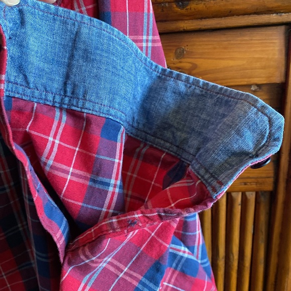 Gap Men’s Long Sleeved Plaid Shirt - Picture 12 of 13